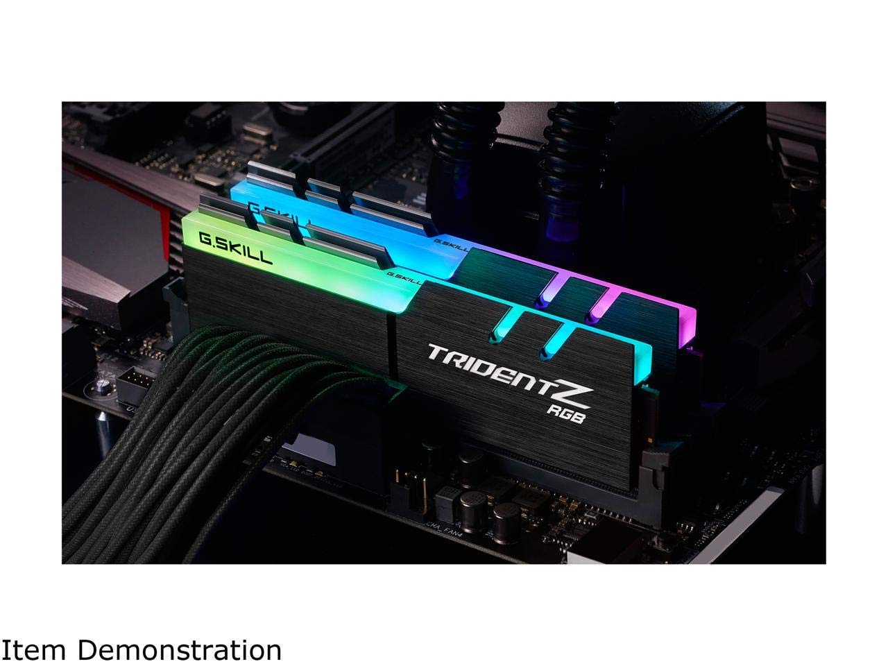 G.SKILL Trident Z RGB Series DDR4 RAM (XMP) 32GB (2x16GB) 3600MT/s CL18-22-22-42 1.35V Intel AMD Desktop Computer Memory U-DIMM (F4-3600C18D-32GTZR)