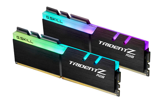 G.SKILL Trident Z RGB Series DDR4 RAM (XMP) 32GB (2x16GB) 3600MT/s CL18-22-22-42 1.35V Intel AMD Desktop Computer Memory U-DIMM (F4-3600C18D-32GTZR)