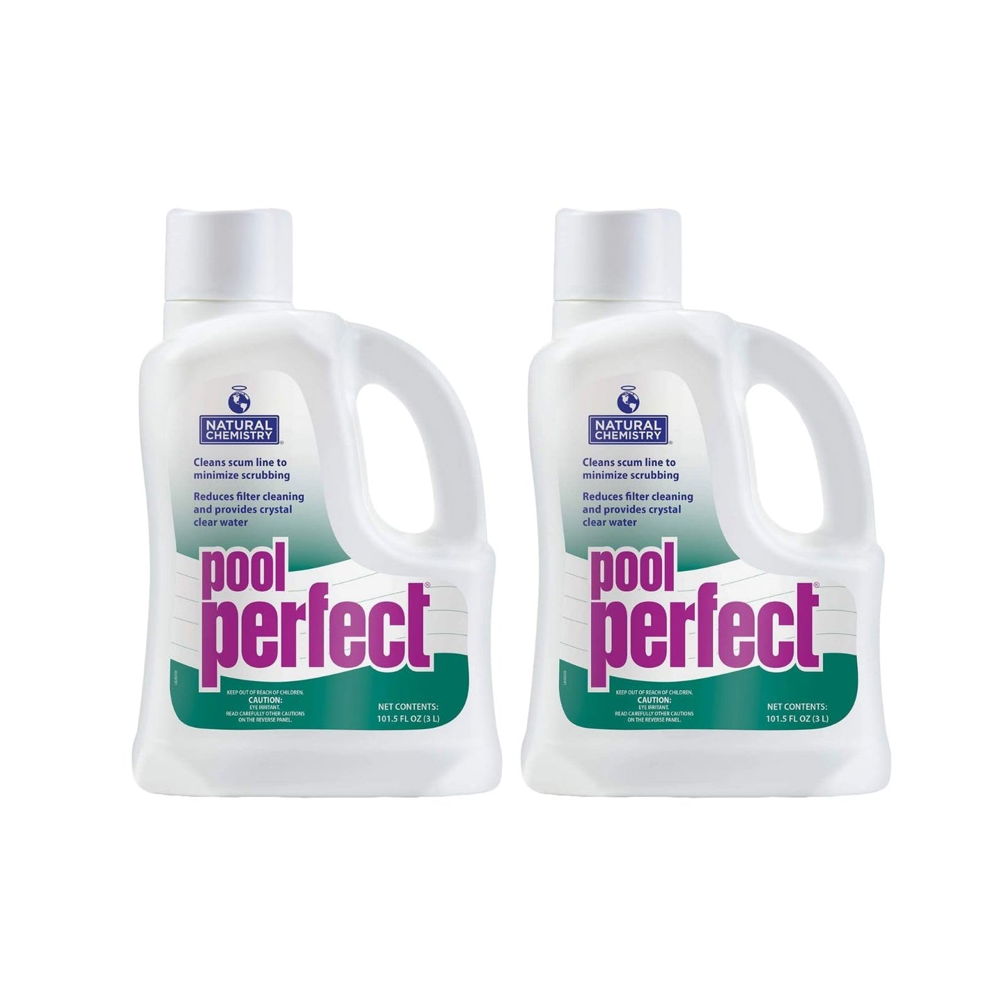 Natural Chemistry Pool Perfect, 3 Liter, Single Pack | Reduce Scum Lines and Filters Cleanings, Ensures Crystal Clear Water, Compatible with All Sanitizing Systems