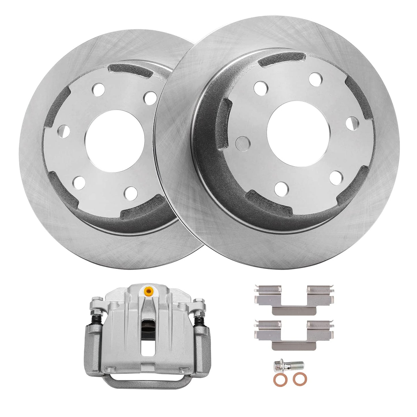 Detroit Axle - Brake Kit for 2013-2025 Nissan Altima Disc Brake Rotors Ceramic Brakes Pads 2014 2015 2016 2017 2018 2019 2020 2021 2022 2023 2024 Replacement: 11.65" inch Front 11.46" inch Rear Rotor