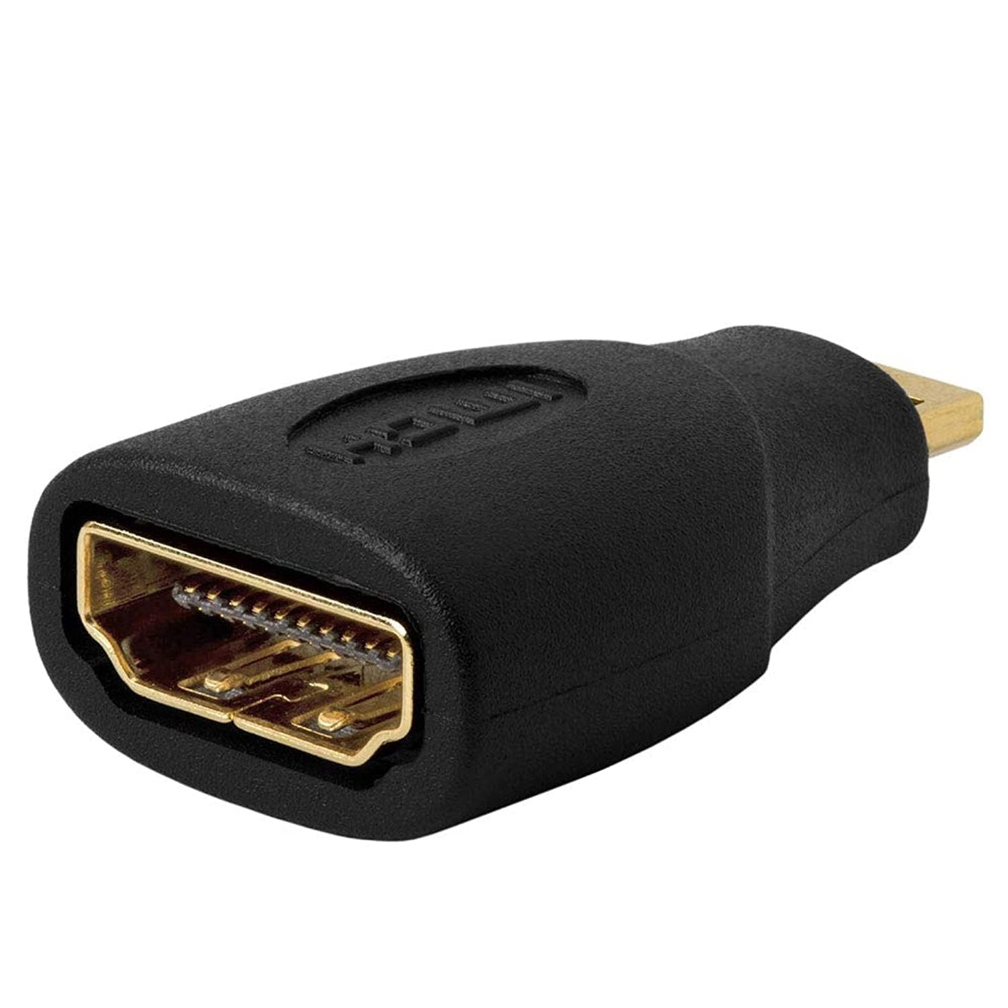 Cmple 10 Pack Micro HDMI Male to HDMI Female Adapter, Gold Plated, Compact Size