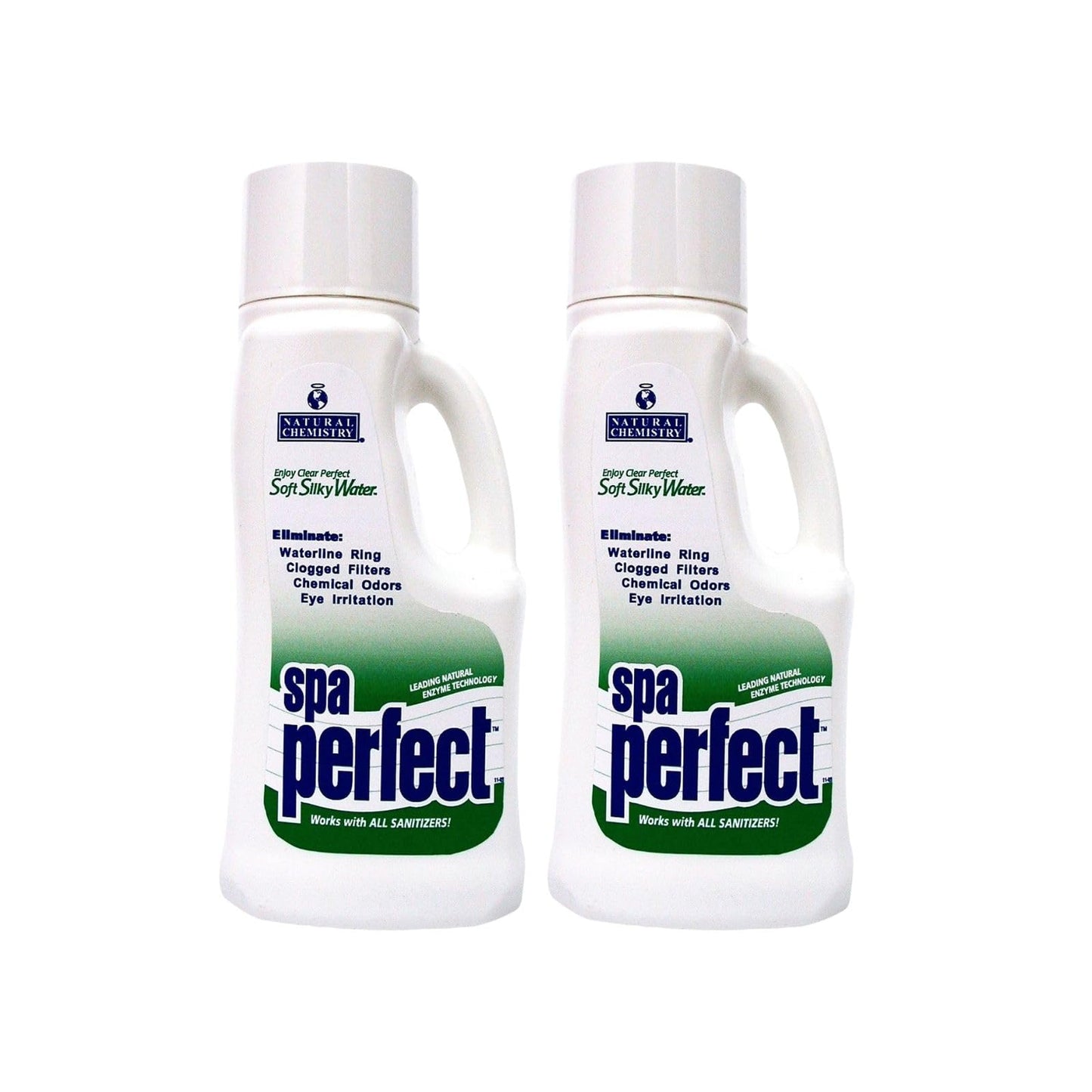 Natural Chemistry Spa Perfect, 2 Liter, Single Pack | Makes Water Feel Soft & Silky, Removes Waterline Ring, Clogged Filters & Eye Irritation, Works with All Sanitizing Systems