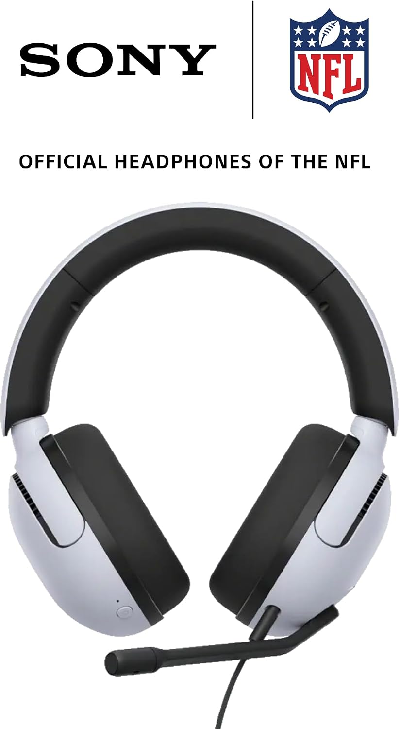 Sony INZONE H5 Wireless Over-Ear Gaming Headset PS5 Headphones, White | Plug & Play, Personalized 360 Spatial Sound, For PC/PS5/Console, 28 Hr Battery, 2.4Ghz Wireless and 3.5mm Audio Jack