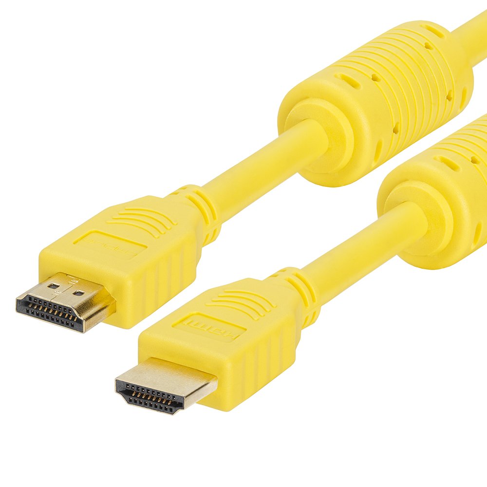 Cmple - HDMI Cable 10FT High Speed HDTV Ultra-HD (UHD) 3D, 4K @60Hz, 18Gbps 28AWG HDMI Cord Audio Return 10 Feet Purple