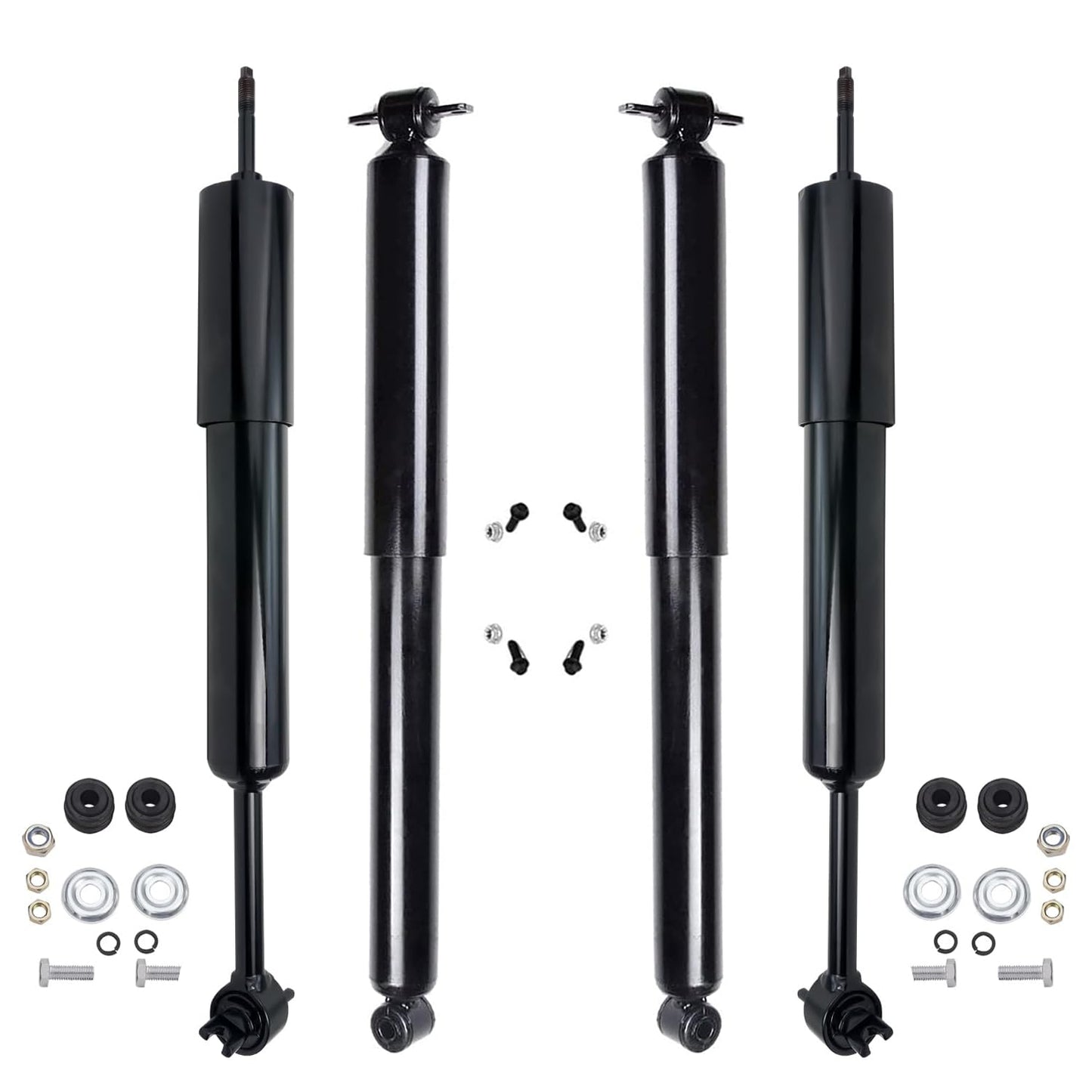 Detroit Axle - Rear Shock Absorbers for 2007-2024 Chevrolet Silverado 1500 | GMC Sierra 1500, 2pc Rear Shock Absorbers Assembly Pair Replacement