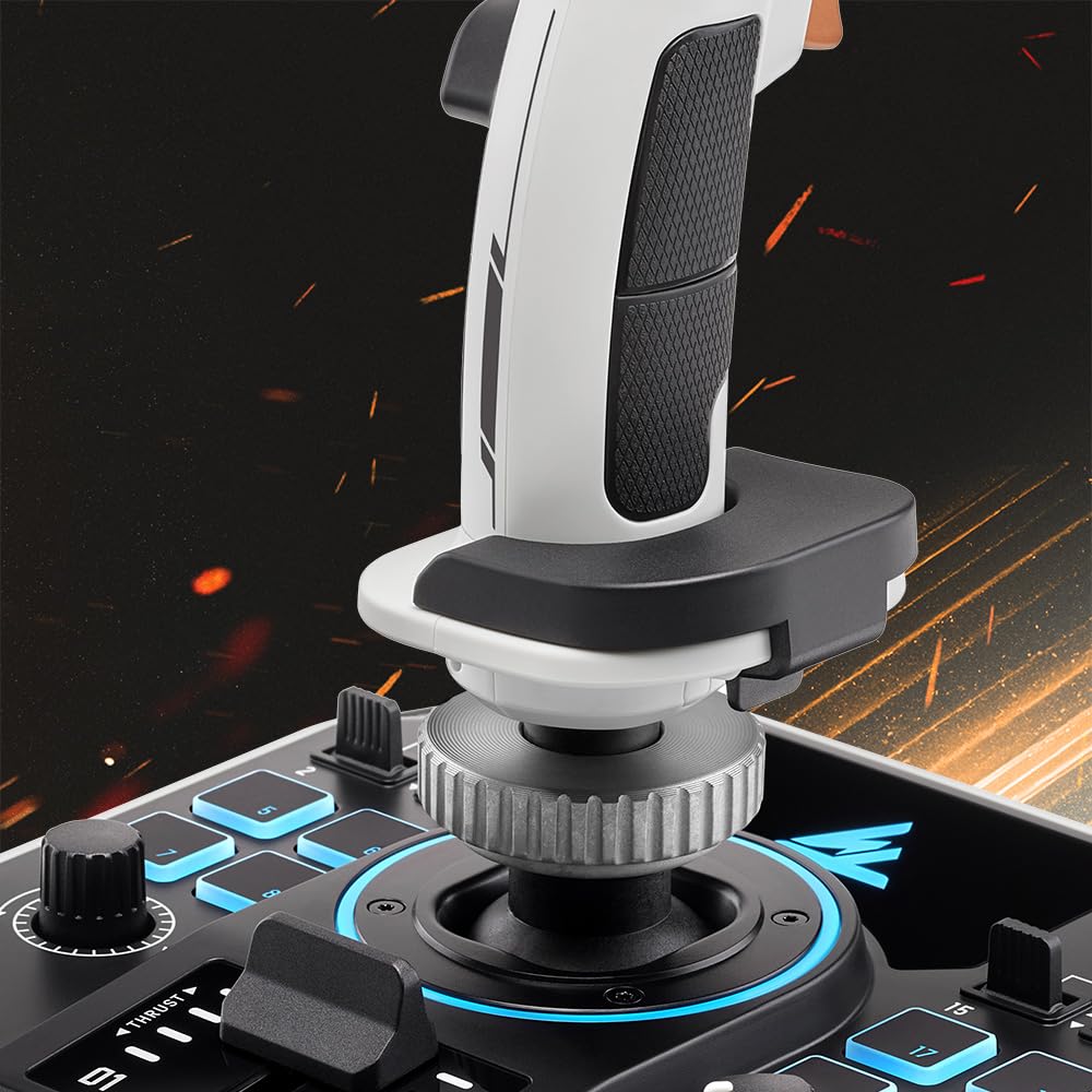 Thrustmaster Sol-R2 HOSAS Dual Space Combat Flight Joystick Set - PC | 88 programable actions buttons, 2 detachable grips, 2 throttles, zero drift, interchangeable rests, backlit sci-fi design