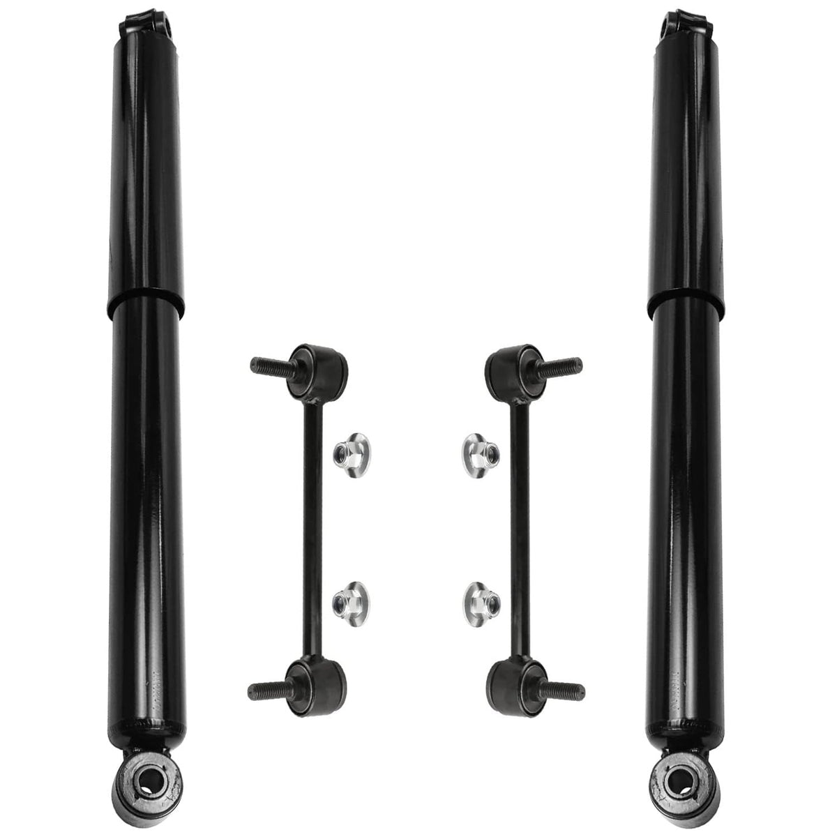 Detroit Axle - Rear Shock Absorbers for 2007-2024 Chevrolet Silverado 1500 | GMC Sierra 1500, 2pc Rear Shock Absorbers Assembly Pair Replacement