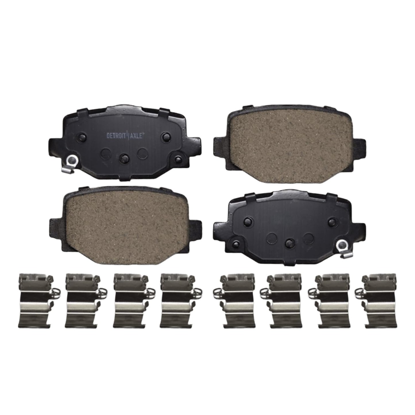 Detroit Axle - Brake Kit for Toyota 2006-2018 RAV4, 2010-2012 Lexus HS250h | Disc Brake Rotors Ceramic Brake Pads 2011 Front and Rear Replacement 10.83" inch Front 11.06" inch Rear Rotors