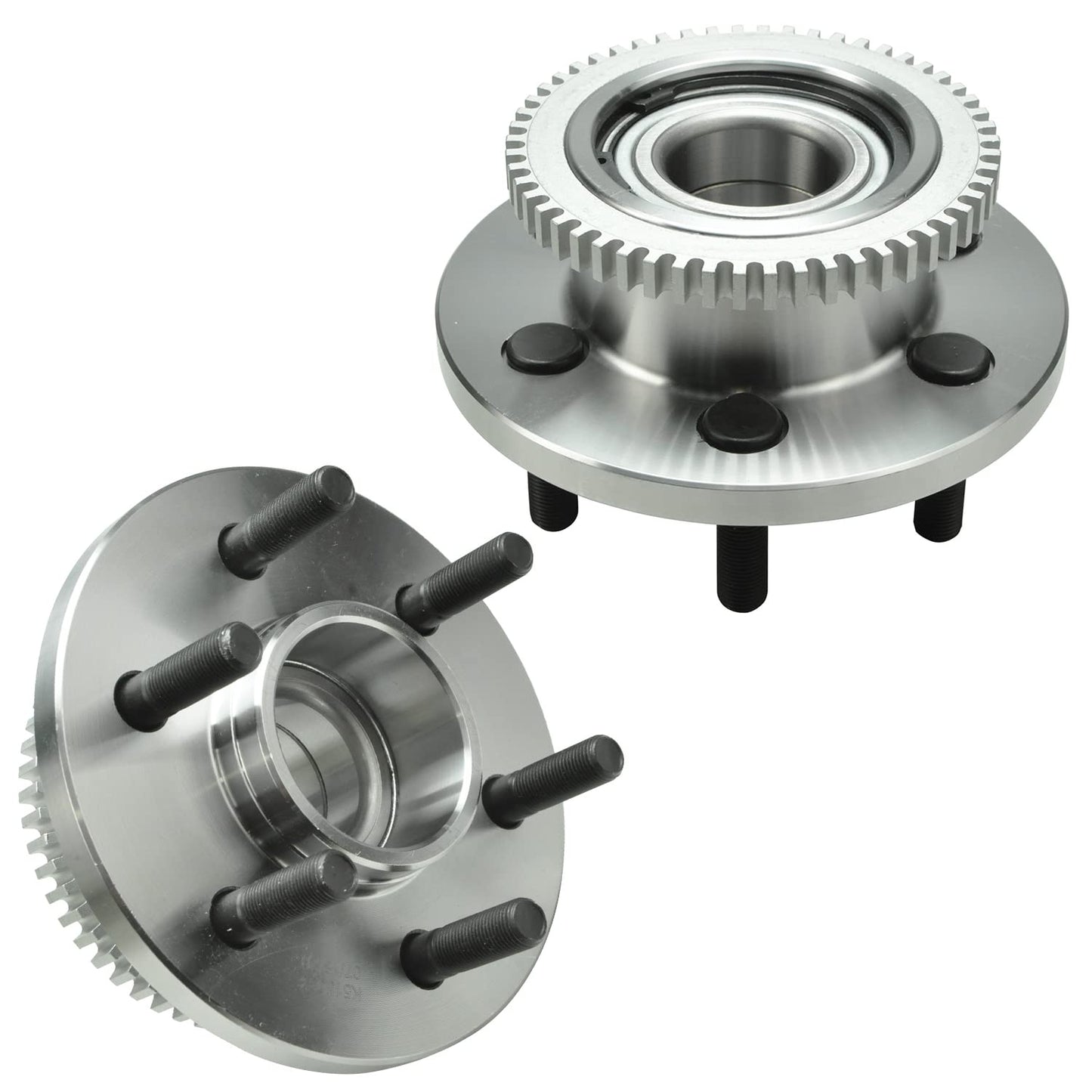 Detroit Axle - Pair 2WD Front Wheel Bearing Hub Assembly for 99-06 Chevy Silverado Sierra 1500, 00-06 Suburban 1500 Tahoe Yukon GMC Yukon XL 1500, 02-06 Cadillac Escalade 6 Lugs [with ABS]