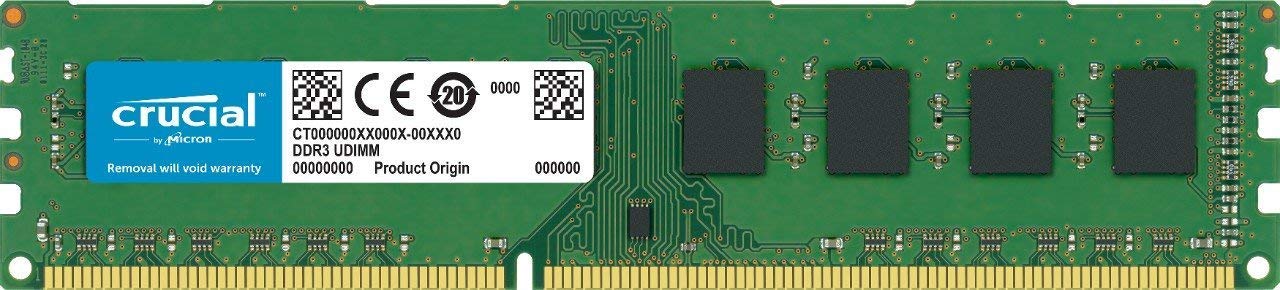 Crucial RAM 16GB Kit (2x8GB) DDR3 1600 MHz CL11 Desktop Memory CT2K102464BD160B