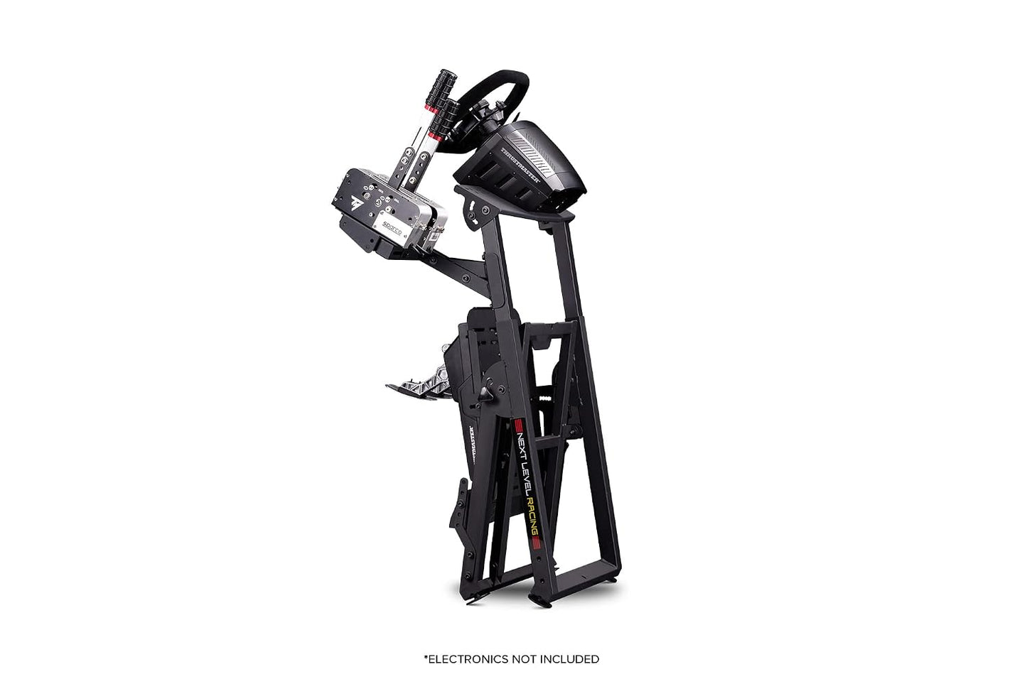 Next Level Racing Wheel Stand 2.0. Steering wheel stand for Thrustmaster, Fanatec, moza Racing on PC and video game consoles. Upgradeable to full cockpit with GTSeat add-on (not included)