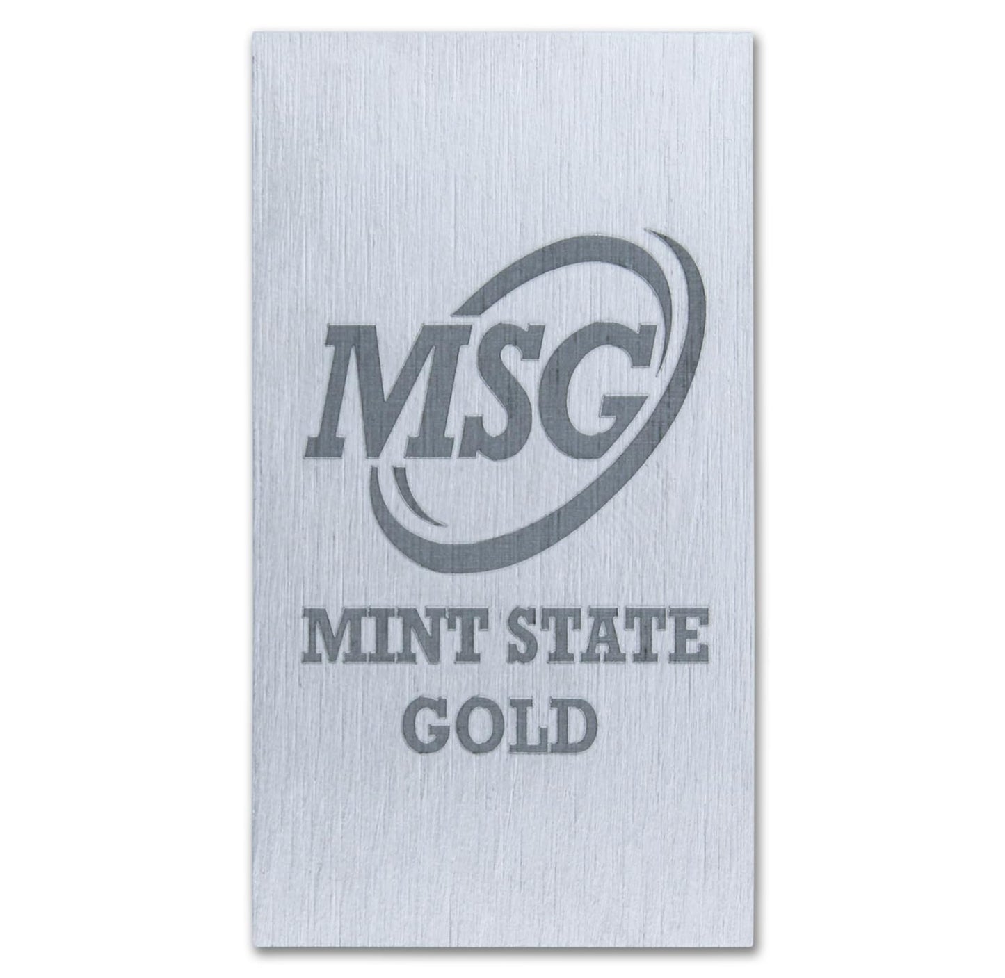 1 oz Silver Plated Bar (Flat Style) .999 Pure Paperweight - Element Design with Certificate of Authenticity