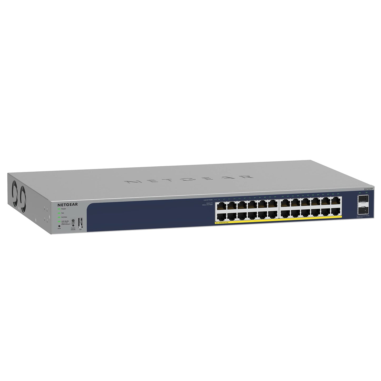 NETGEAR 52-Port PoE Gigabit Ethernet Smart Switch (GS752TPP) - Managed, Optional Insight Cloud Management, 48 x PoE+ @ 760W, 4 x 1G SFP, Desktop or Rackmount