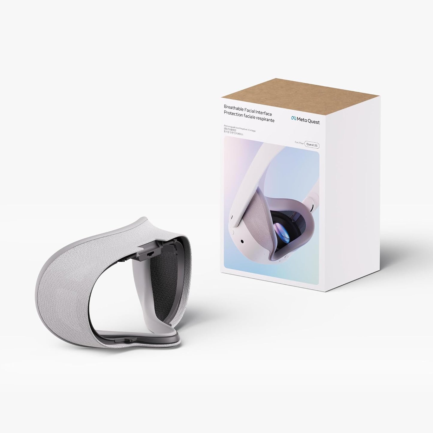 Meta Quest 3S Breathable Facial Interface — Works with Meta Quest 3S — Increases Comfort — Installs in Seconds
