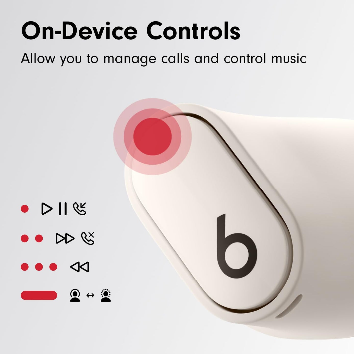 Beats Studio Buds + | True Wireless Noise Cancelling Earbuds, Enhanced Apple & Android Compatibility, Built-in Microphone, Sweat Resistant Bluetooth Headphones, Spatial Audio - Black/Gold