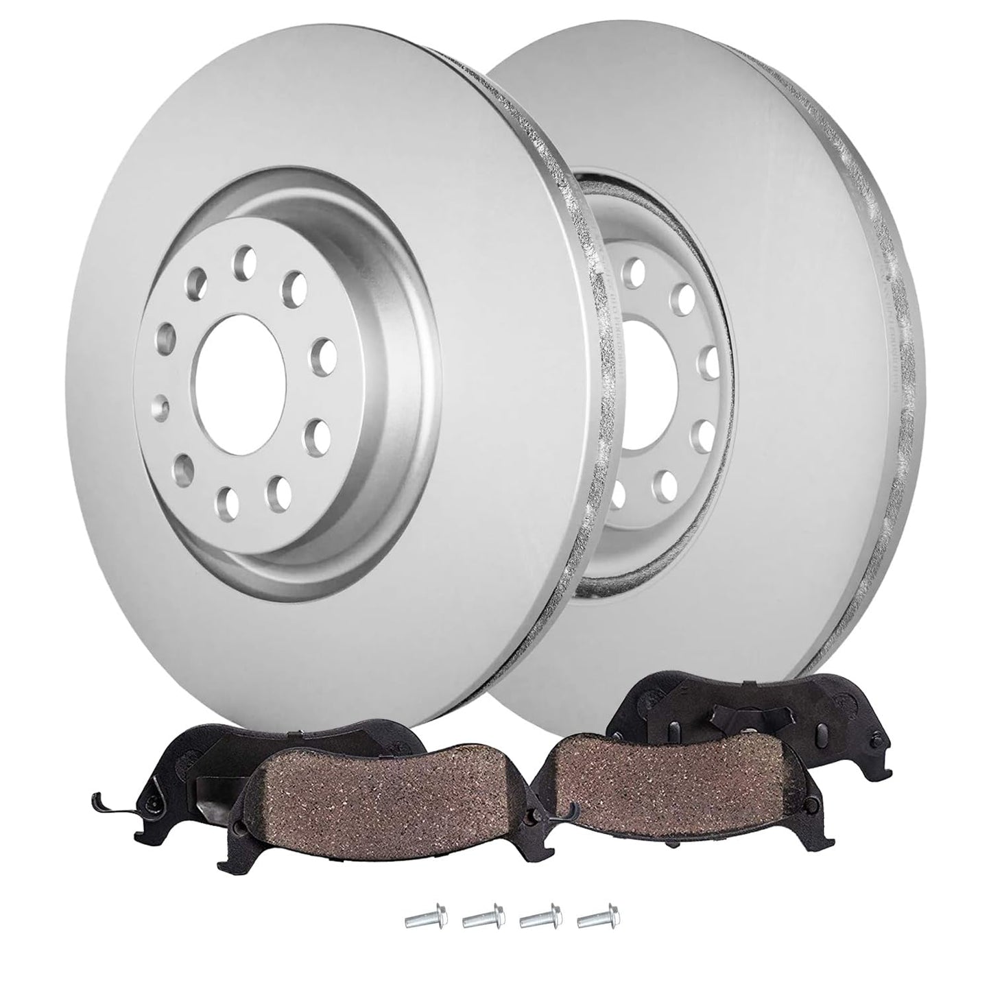 Detroit Axle - Rear Brake Kit for 2018-2020 Chevy Equinox GMC Terrain | Buick Regal TourX 2017-2019 LaCrosse, Disc Brake Rotors Ceramic Brake Pads Replacement 11.34" inch Brake Rotors