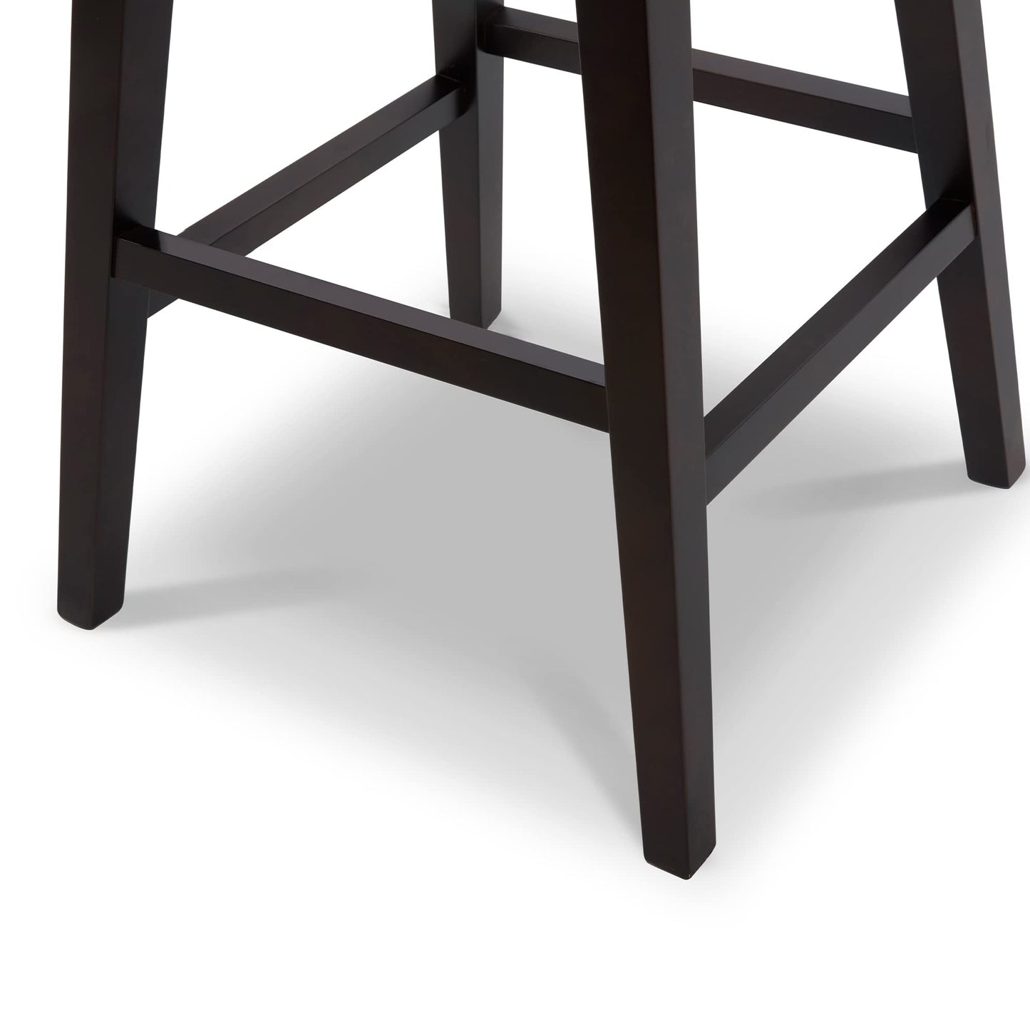 CHITA Bar Height Swivel Barstool with Back Set of 2, FSC Certified Upholstered Bar Stool, 30.7" H Seat Height, Fabric in Ivory