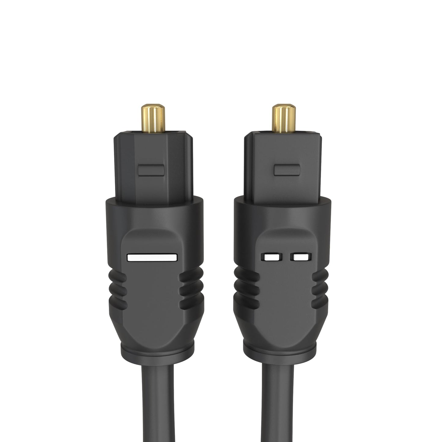 Cmple - Optical Audio Cable 6 ft Toslink Cable Slim Fiber Optic Cable Gold Plated Slim Optical Cord Digital S/PDIF Audio for Soundbar, AV Receivers, TV Sound Bar, Game Console