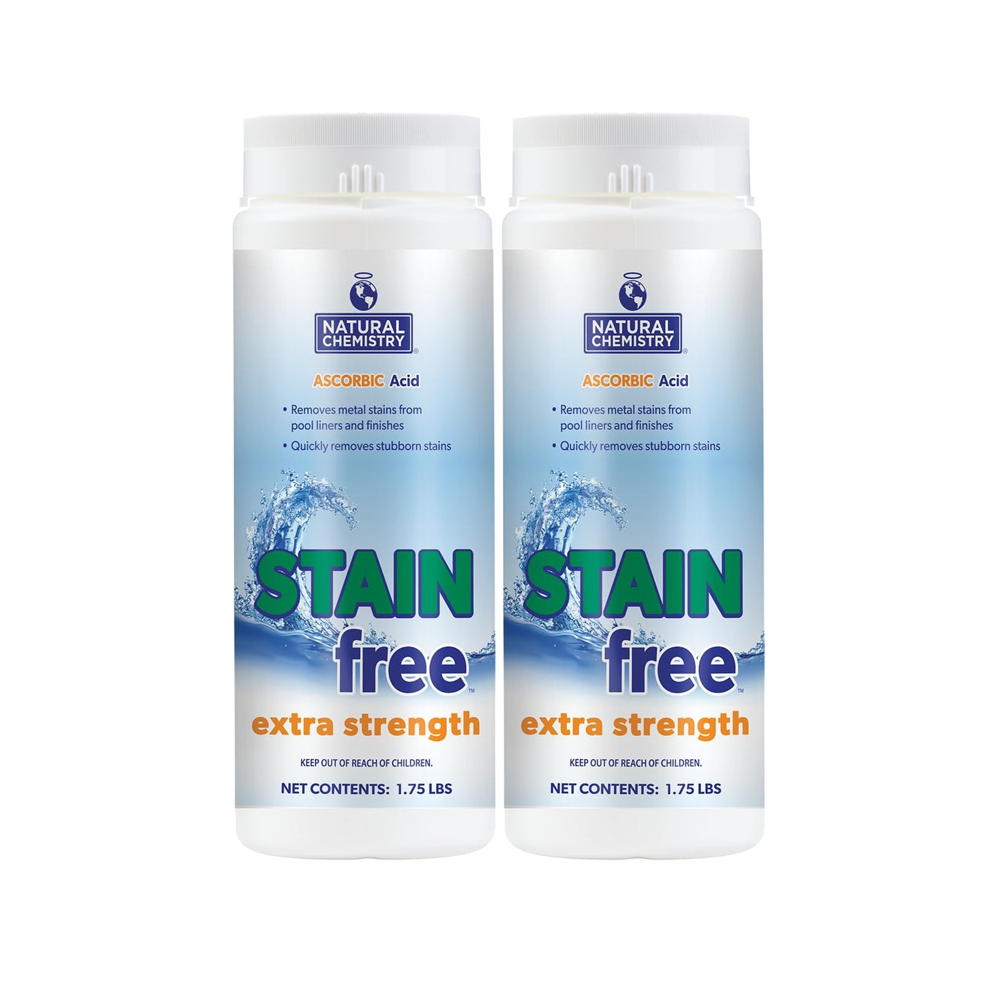 Natural Chemistry Extra Strength Stain Free, 1.75 lb, Single Pack | Removes Metal Stains from Pool Liners & Finishes, Compatible with All Sanitizing Systems