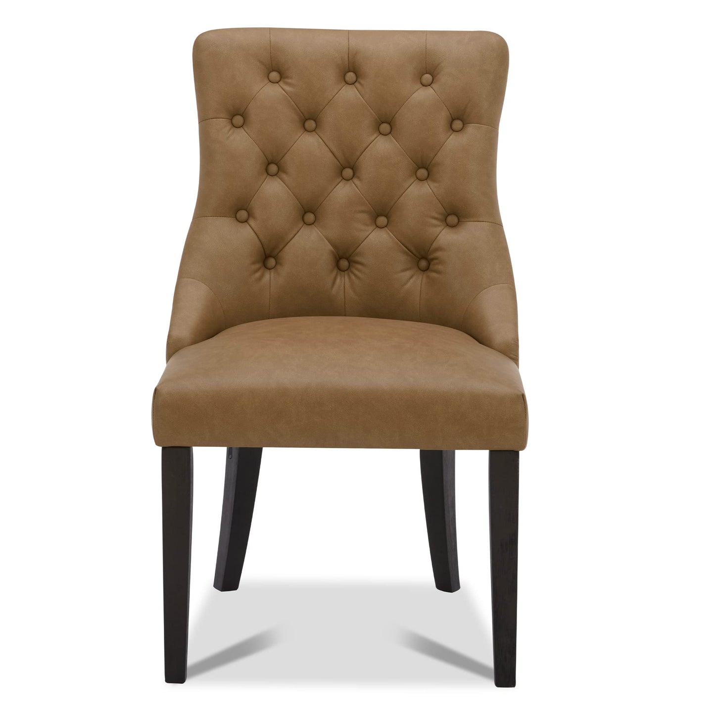 CHITA Modern High Back Dining Room Chairs Set of 2, Farmhouse Upholstered Dining Chairs, Fabric in Linen