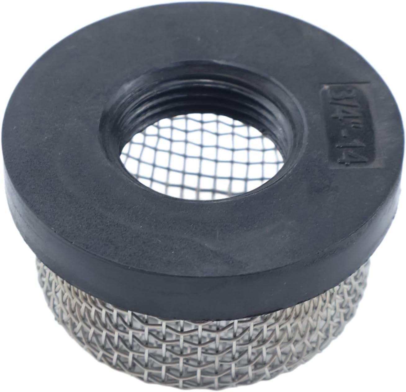 2X Stainless Steel Wire Mesh Screen Strainers Aerator Strainers 89621 Compatible with Aerator Pump Livewell Pump and Baitwell 3/4" - 14 Female Thread