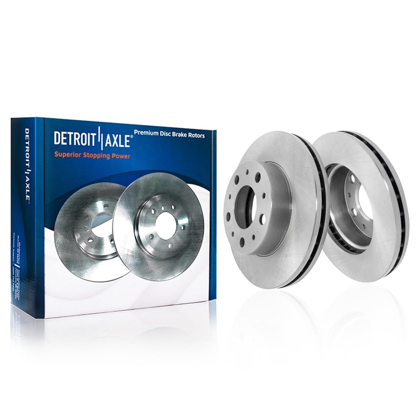 Detroit Axle - Brake Kit for Dodge Avenger Caliber Jeep Patriot Compass Chrysler 200 Sebring Replacement Disc Brake Rotors Ceramic Brakes Pads 5 Lugs: 11.57" inch Front and 10.31" inch Rear Rotors
