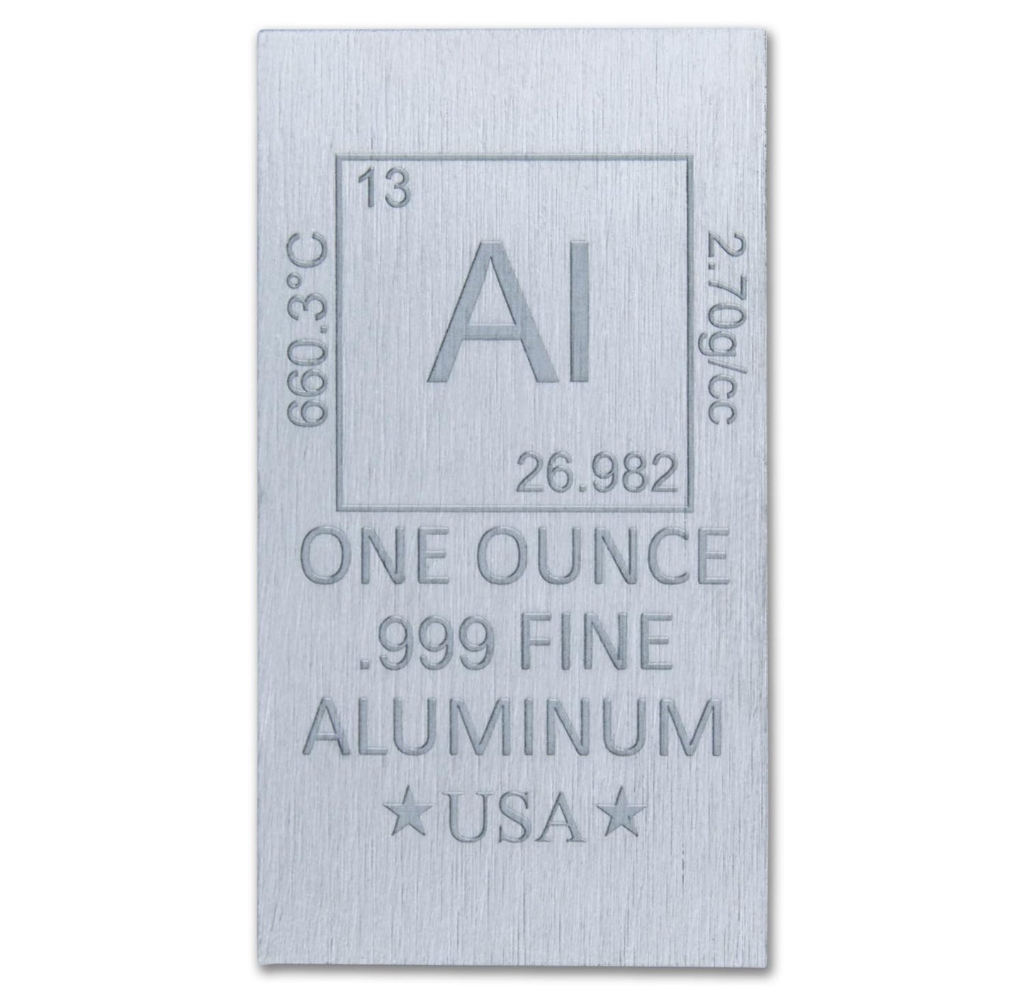 1 oz Silver Plated Bar (Flat Style) .999 Pure Paperweight - Element Design with Certificate of Authenticity