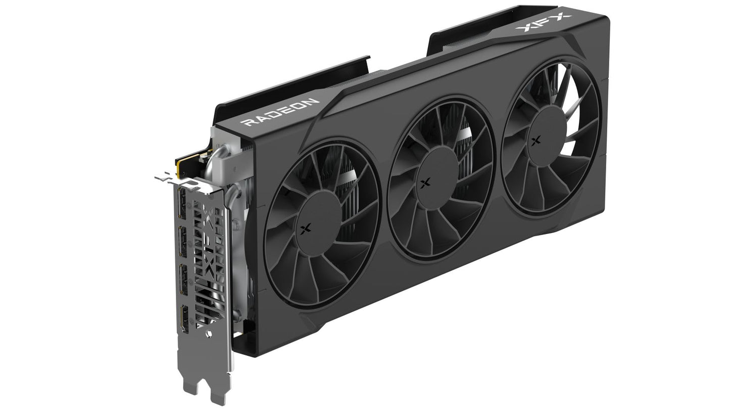 XFX Quicksilver AMD Radeon RX 9070XT Gaming Edition with 16GB GDDR6 HDMI 3xDP, RDNA 4 RX-97TQICKBA, Graphics Card, Compatible with Desktop PCs