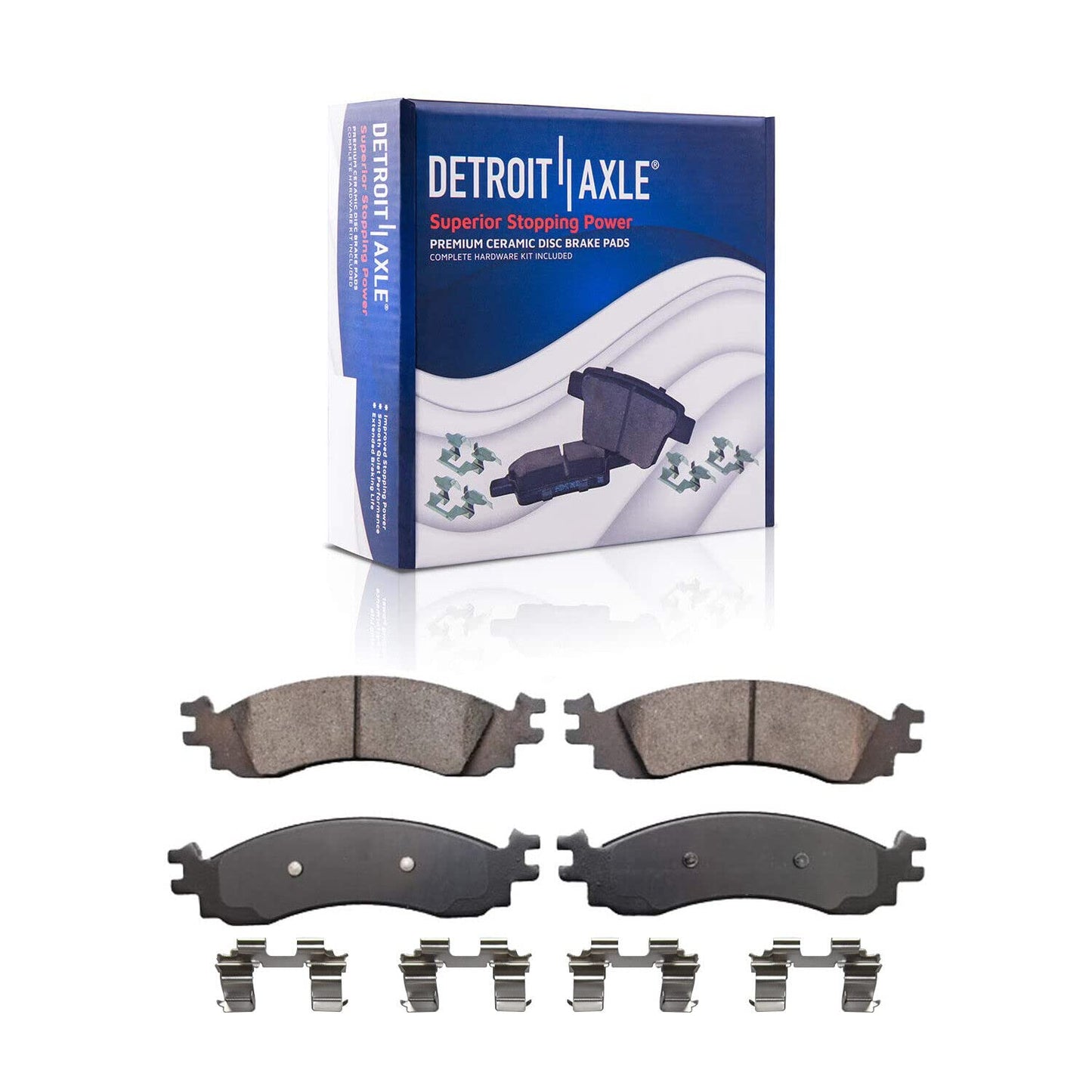 Detroit Axle - Brake Kit for 14-20 Nissan Rogue, 17-22 Rogue Sport, Front and Rear Disc Brake Rotors Ceramic Brake Pads 2018 2019 Replacement