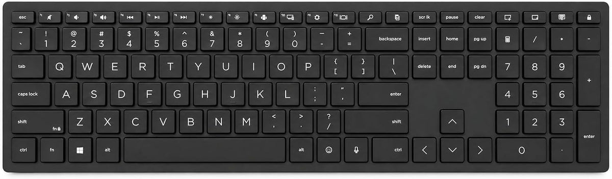 HP 710 Wireless Keyboard and Mouse Combo, Slim Design with Silent Keys, 2.4GHz Lag-Free Connection, Multi-OS Compatible (Windows, Mac, Chrome) Black
