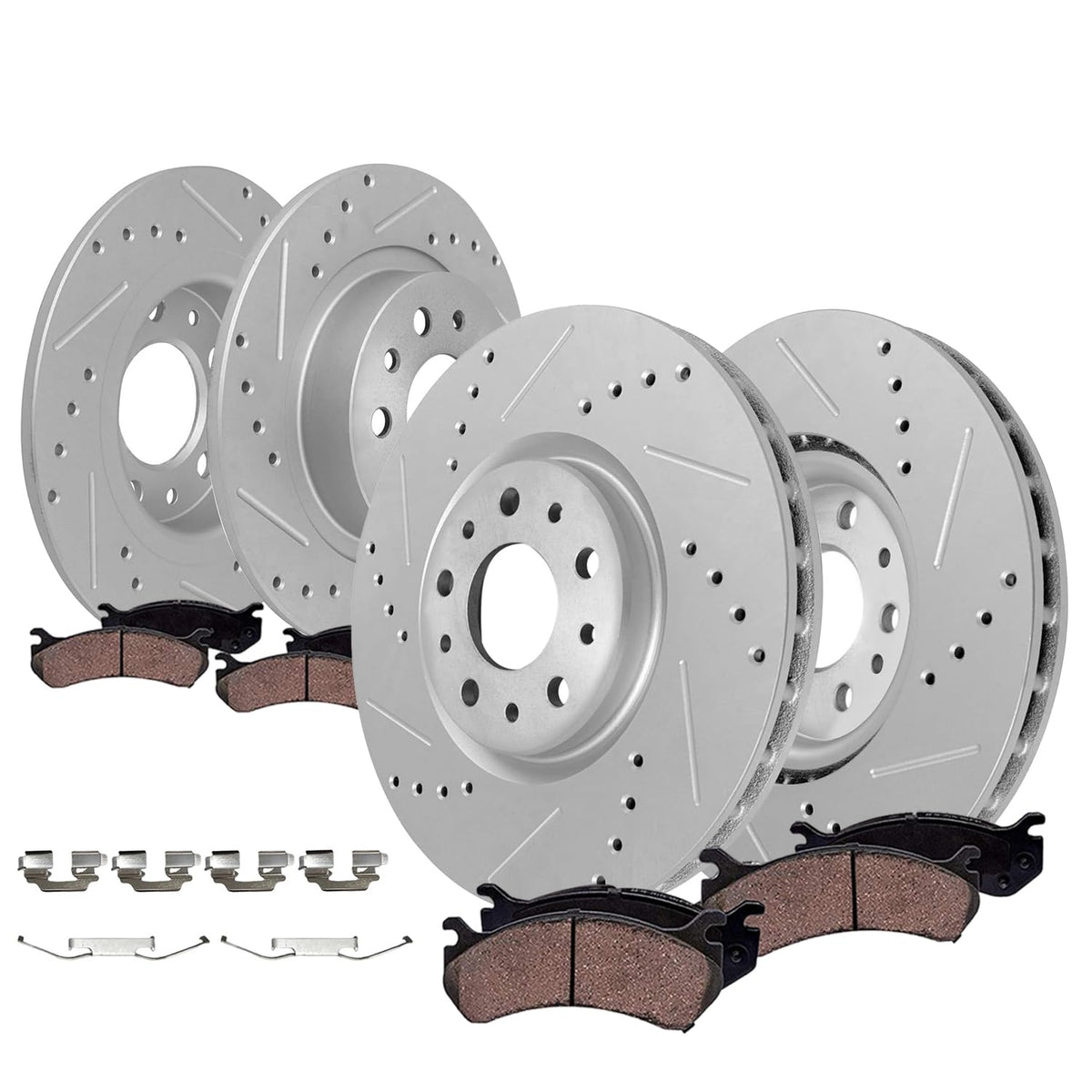Detroit Axle - Brake Kit for 12-17 Toyota Camry 13-18 Avalon Lexus ES350