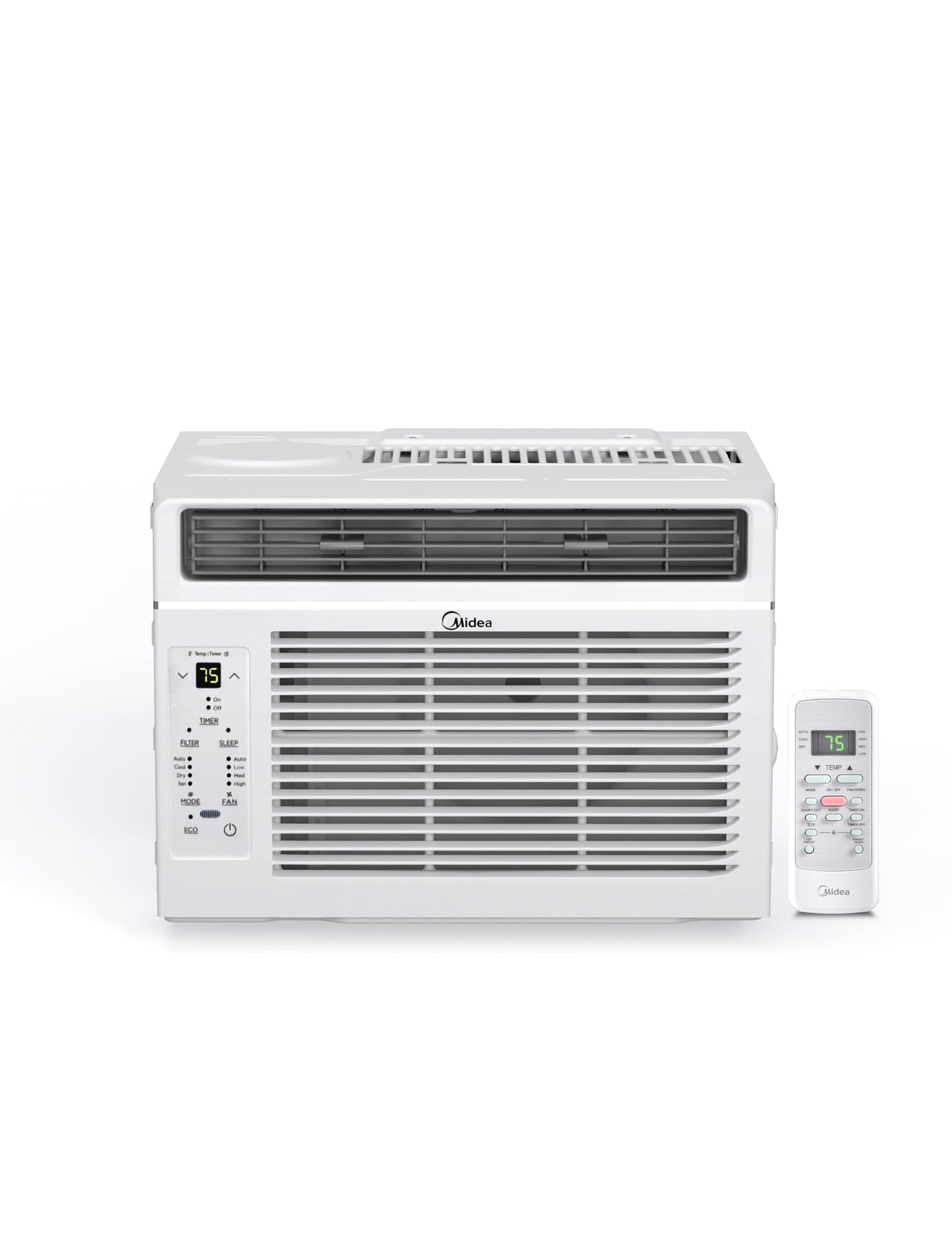 Midea 5,000 BTU EasyCool Small Window Air Conditioner - Cool up to 150 Sq. Ft. with Easy-to-Use Mechanical Controls and Reusable Filter, Perfect for Small Bedroom, Living Room, Home Office