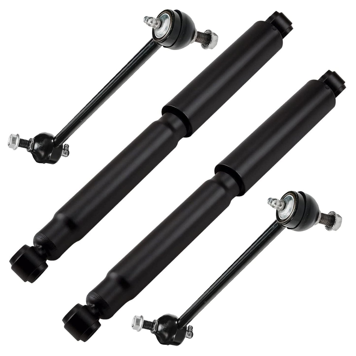 Detroit Axle - Rear Shock Absorbers for 2007-2024 Chevrolet Silverado 1500 | GMC Sierra 1500, 2pc Rear Shock Absorbers Assembly Pair Replacement