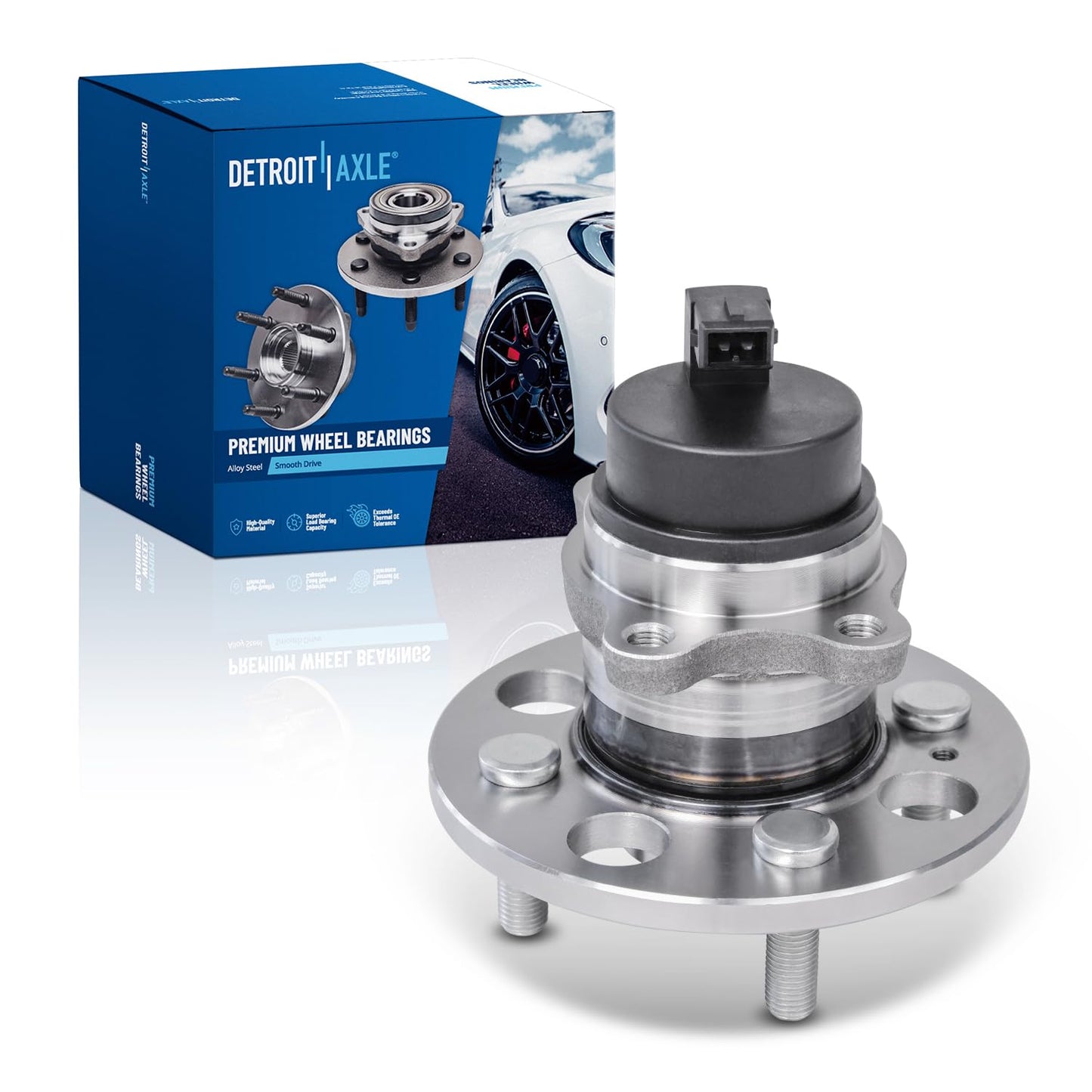 Detroit Axle - 4WD Front Wheel Bearing Hub for Ford F-250 F-350 Super Duty 2011-2016, Replacement 2012 2013 2014 2015 F-250 F-350 Super Duty (SRW Models) Wheel Bearing and Hub Assembly