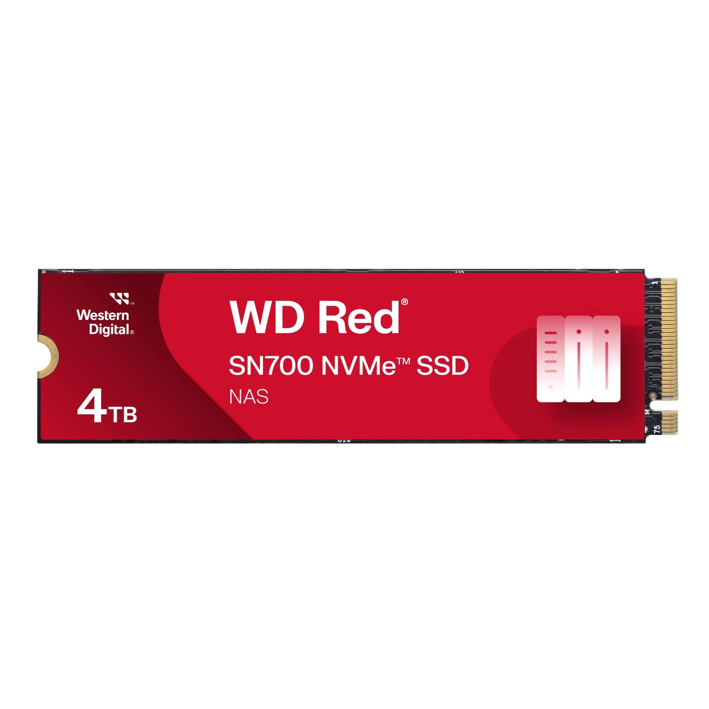 Western Digital 2TB WD Red SN700 NVMe Internal Solid State Drive SSD for NAS Devices - Gen3 PCIe, M.2 2280, Up to 3,400 MB/s - WDS200T1R0C
