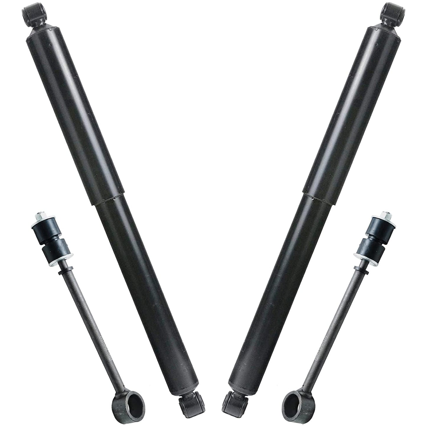 Detroit Axle - Rear Shock Absorbers for 2007-2024 Chevrolet Silverado 1500 | GMC Sierra 1500, 2pc Rear Shock Absorbers Assembly Pair Replacement