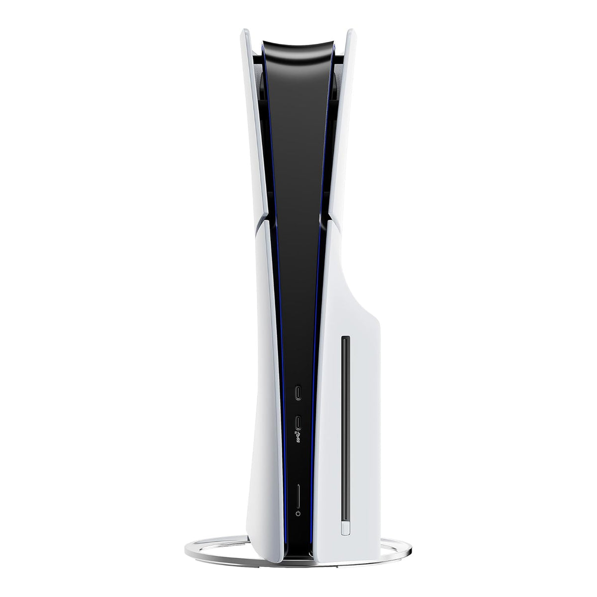 PlayStation 5 Slim Disc with 1TB SSD Storage, Wireless Dualsense Controller - PS5 Gaming System, White (Renewed) [video game]