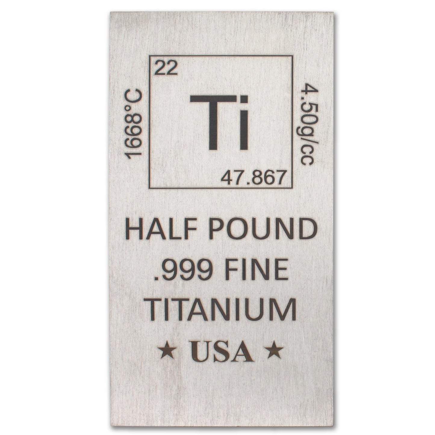 1 Pound Copper Bar Ingot Paperweight - 999 Pure Chemistry Element Design with Certificate of Authenticity by Mint State Gold
