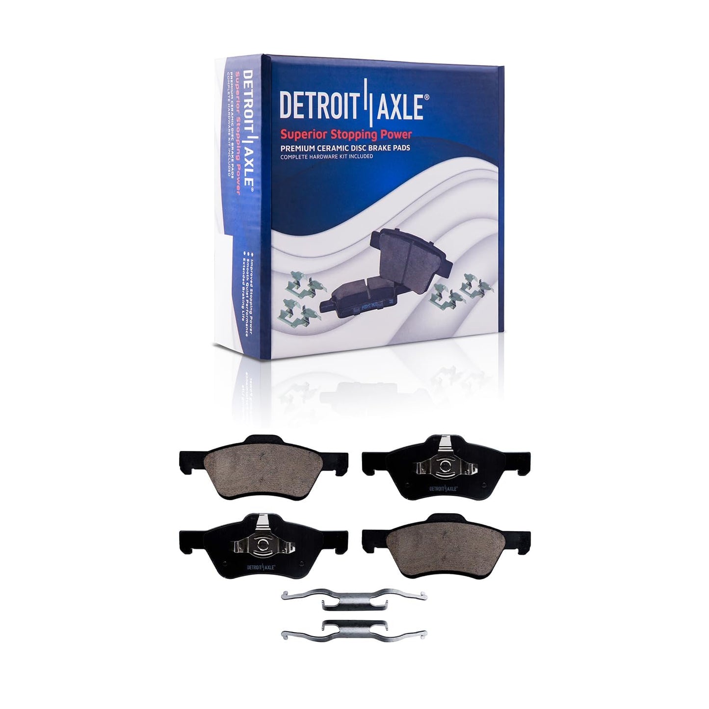 Detroit Axle - Rear Brake Kit for Nissan Altima Maxima Juke Sentra Disc Brake Rotors and Ceramic Brakes Pads Replacement: 11.46" inch Rotor