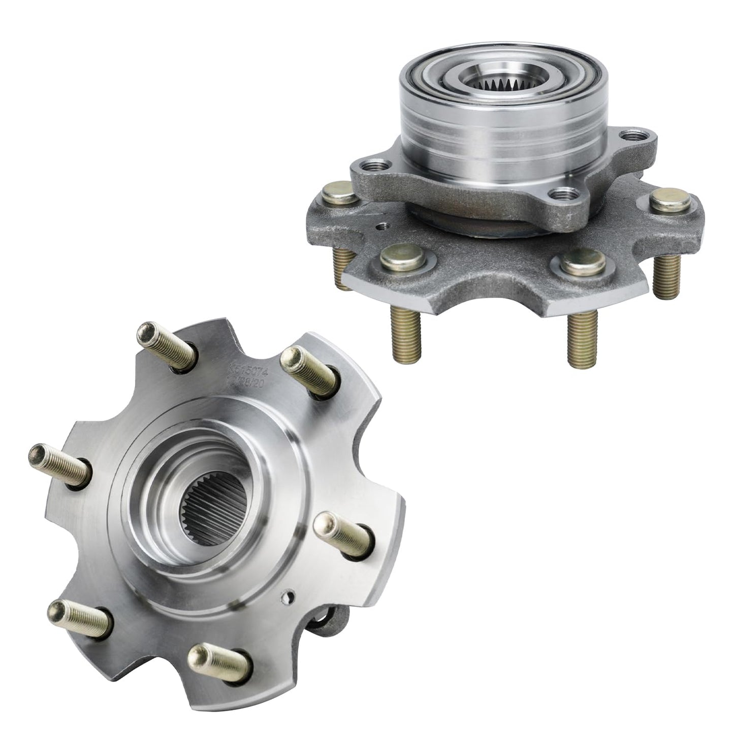 Detroit Axle - Pair 2WD Front Wheel Bearing Hub Assembly for 99-06 Chevy Silverado Sierra 1500, 00-06 Suburban 1500 Tahoe Yukon GMC Yukon XL 1500, 02-06 Cadillac Escalade 6 Lugs [with ABS]