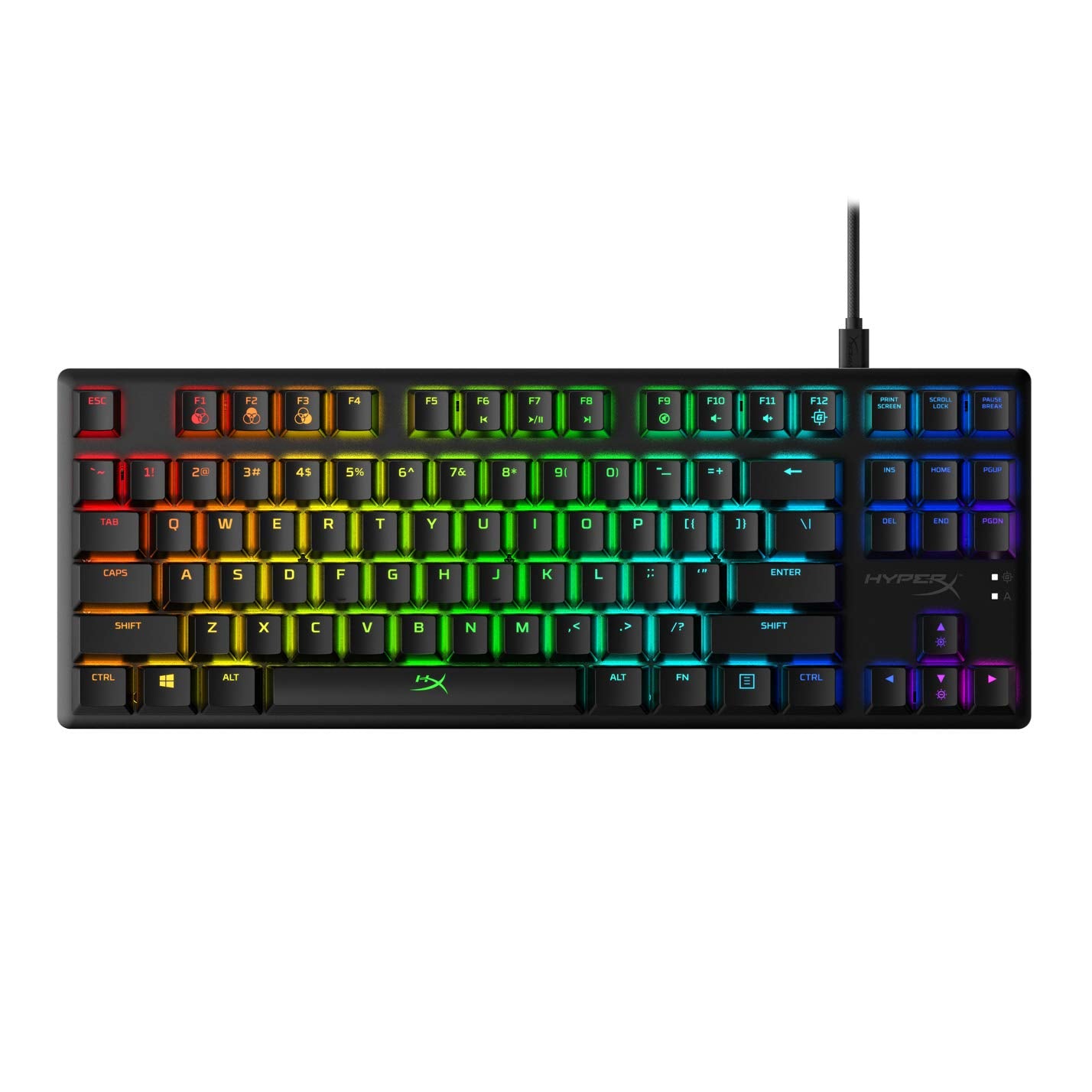 HyperX Alloy Origins 65 - Mechanical Gaming Keyboard – Compact 65% Form Factor - Linear Red Switch - Double Shot PBT Keycaps - RGB LED Backlit - NGENUITY Software Compatible,Black