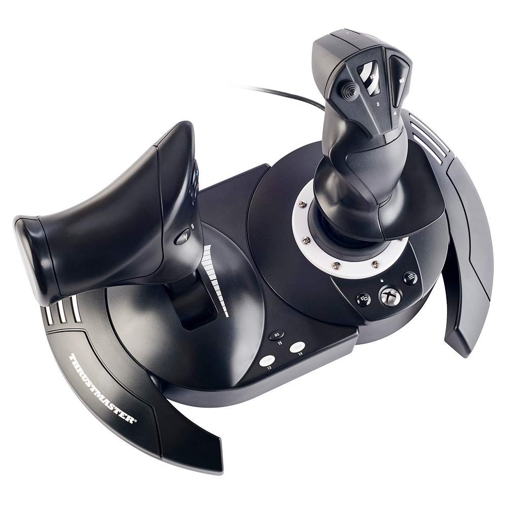Thrustmaster T-Flight Hotas One Flight Stick & Throttle - XBOX & PC | Detachable design, Officially licensed, adjustable resistance, responsive trigger, 14 programmable buttons, dual rudder