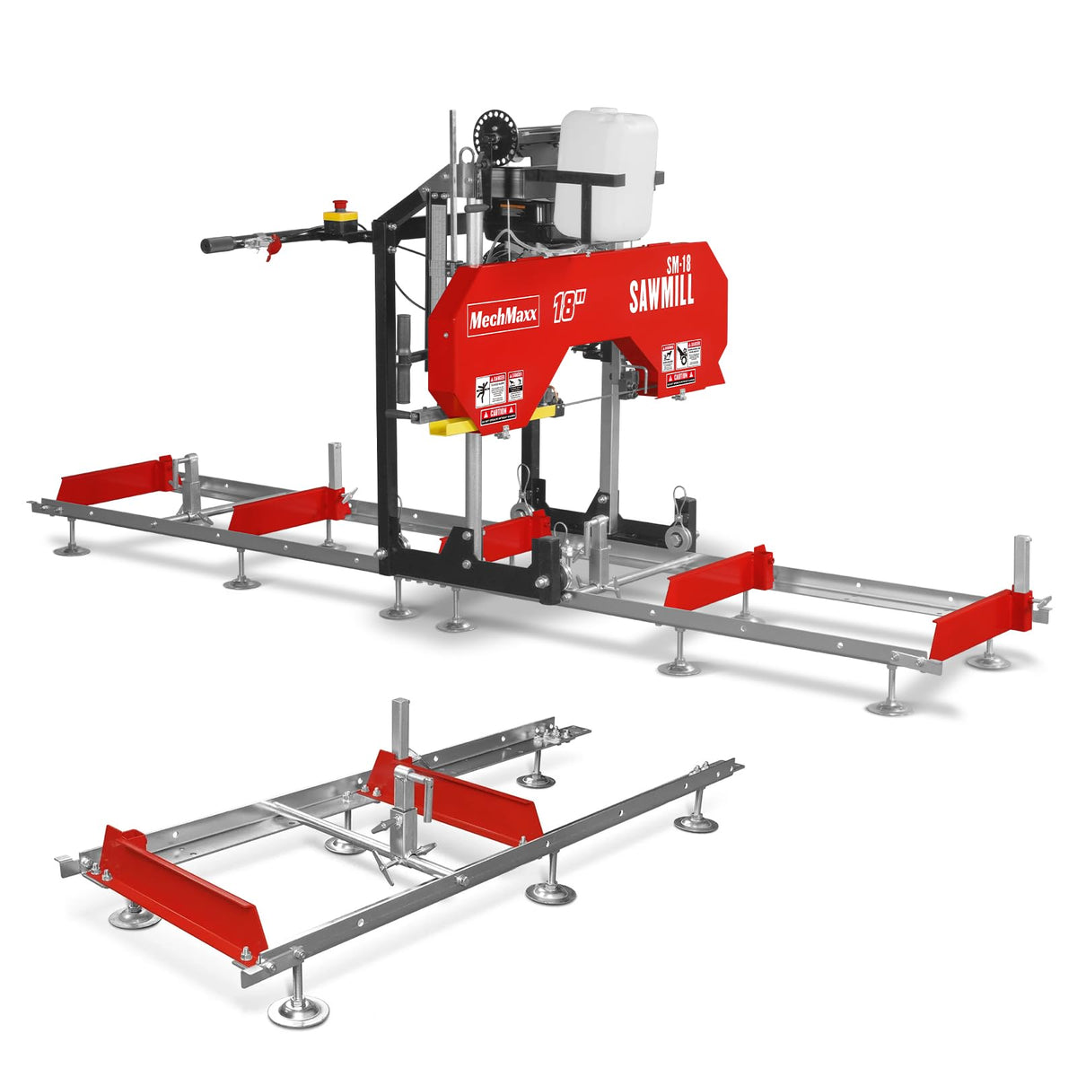 MechMaxx 22" Portable Sawmill, 13' Track Length, 18" Board Width, SM-22