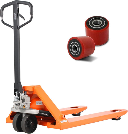 Pallet Jack, 6600 Lb. Capacity 27 x 48 Forks Mannual Pallet Truck, Hand Trucks with Replacement Load Wheels