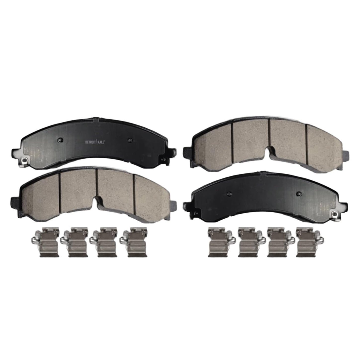Detroit Axle - Brake Kit for 2011-2020 Jeep Grand Cherokee Dodge Durango | Disc Brakes Rotors Ceramic Brake Pads Replacement 12.99" inch Front and Solid Rear Rotor