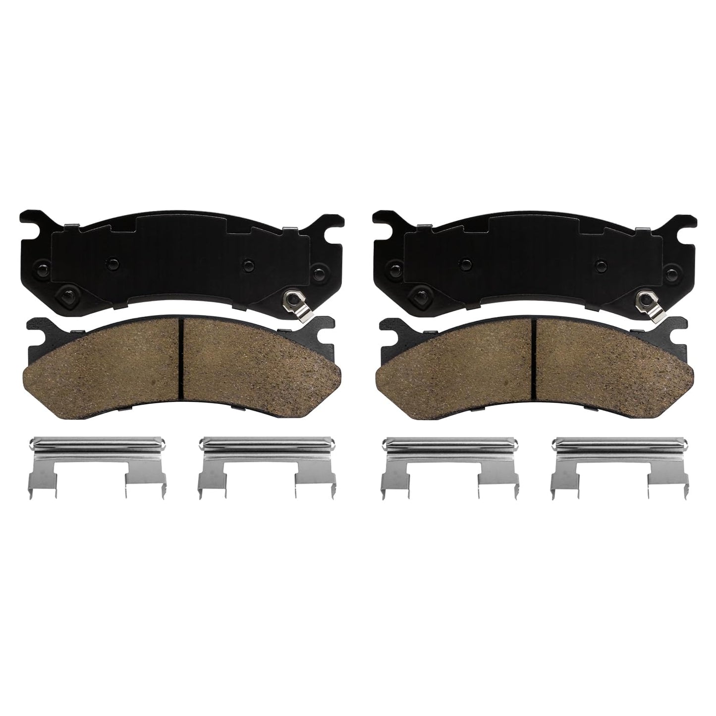 Detroit Axle - 8pc Brake Kit for Chevy GMC Silverado Sierra 1500 Yukon XL Escalade ESV Drilled & Slotted Brake Rotors Ceramic Brakes Pads Replacement : 13.50" inch Front and 13.58" inch Rear Rotor
