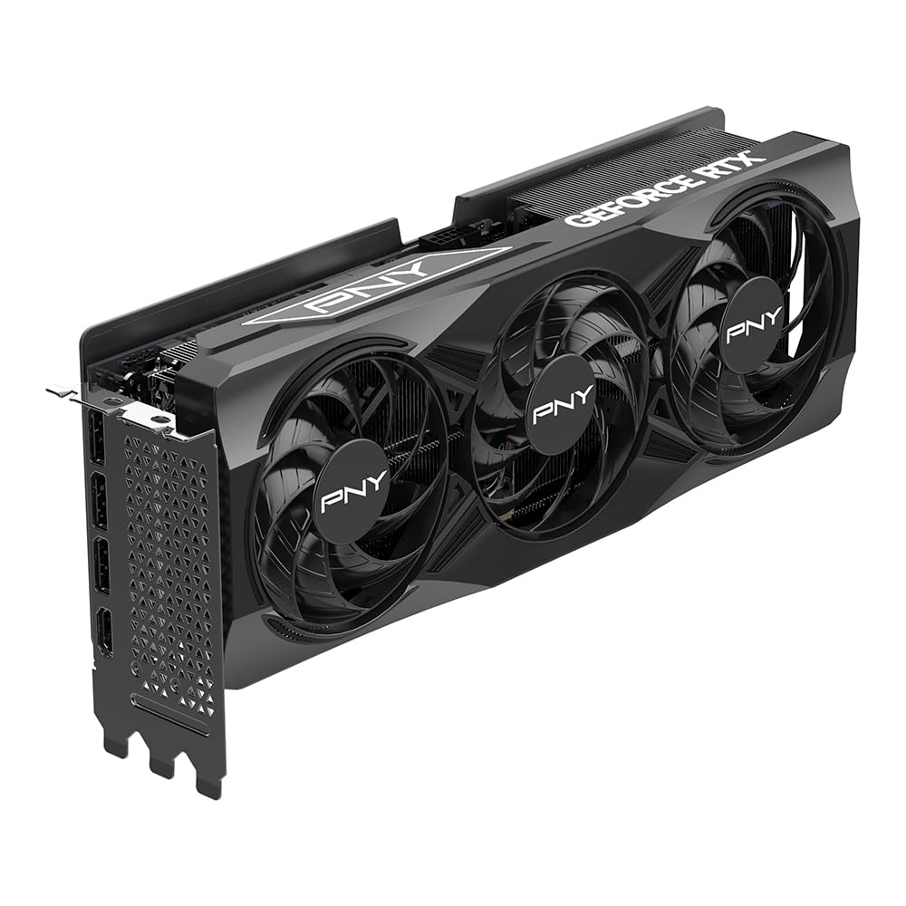 PNY NVIDIA GeForce RTX™ 5070 Ti OC Triple Fan, Graphics Card (16GB GDDR7, 256-bit, Boost Speed: 2572 MHz, PCIe® 5.0, HDMI®/DP 2.1, 2.98-Slot, Blackwell Architecture, DLSS 4)