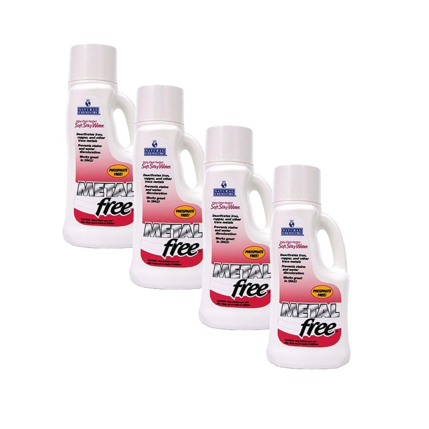 Natural Chemistry Metal Free, 1 Liter, Single Pack | Phosphate Free, Protects Against Calcium and Mineral Scale Buildup, Prevents Stain and Water Discoloration