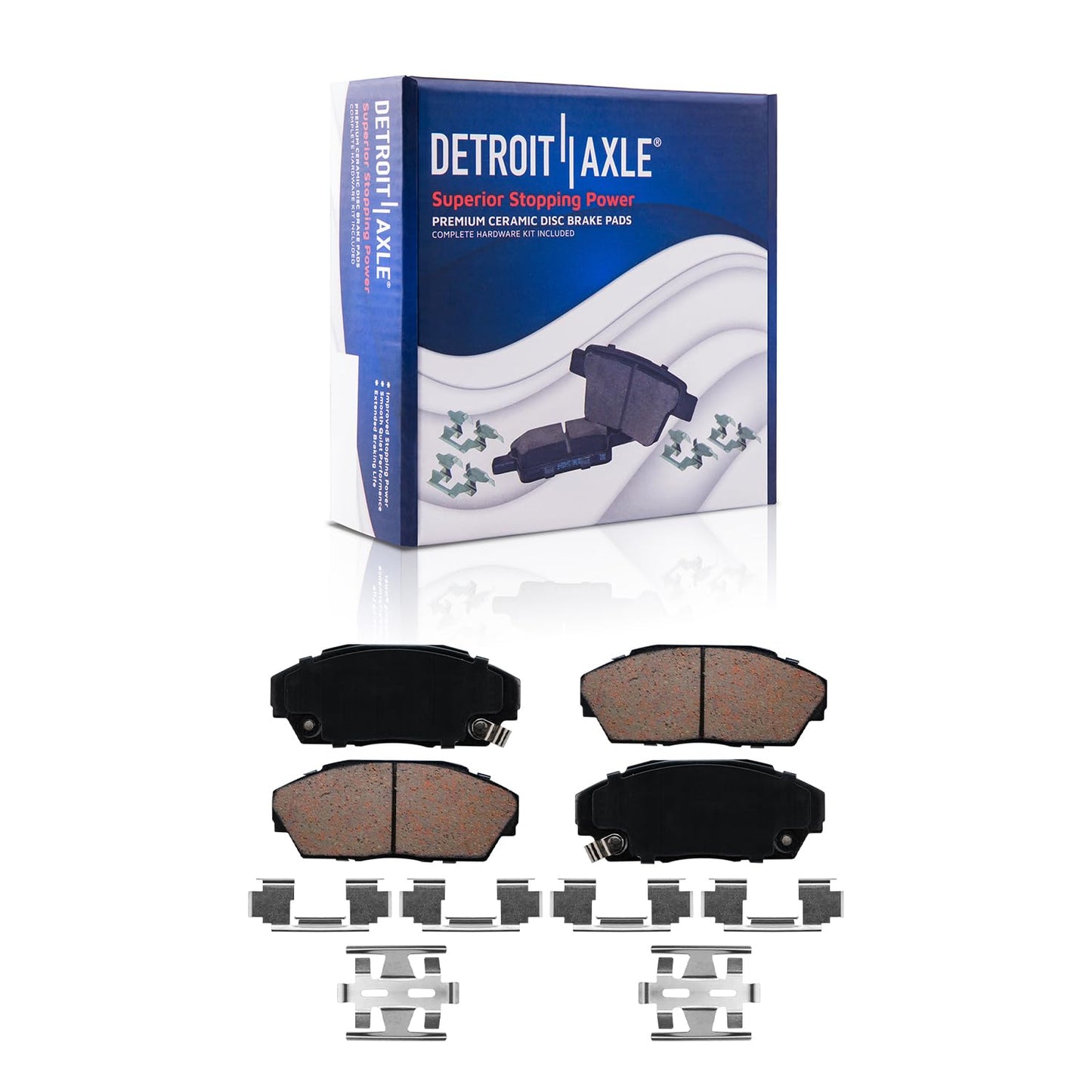 Detroit Axle - Front Brake Kit for Chrysler 300 Dodge Challenger Charger Magnum Replacement Disc Brakes Rotors and Ceramic Brake Pads : 12.6" inch Rotor