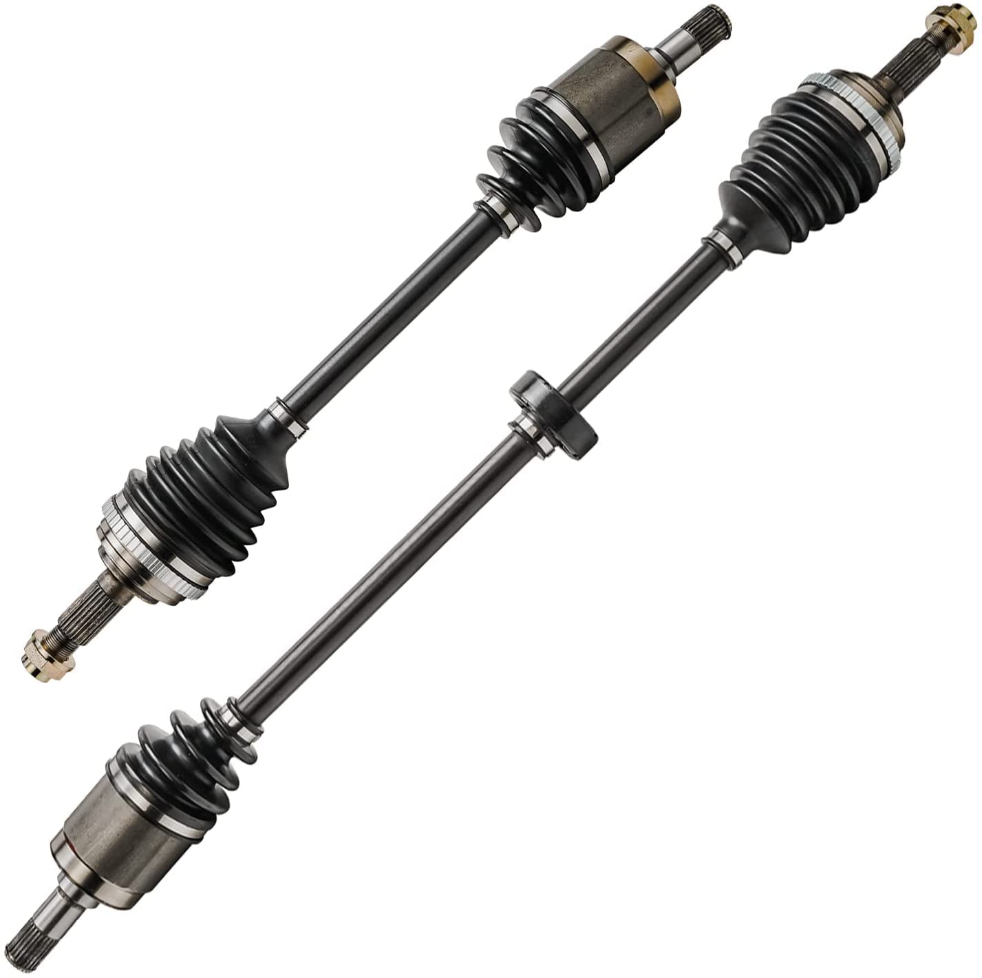 Detroit Axle - 4WD 2 Front CV Axle Shafts for 2007-2020 Chevy Silverado 1500 GMC Sierra Suburban Yukon XL 1500 Tahoe Avalanche Escalade ESV EXT 6 Lugs CV Axle Shafts Assembly Pair Replacement